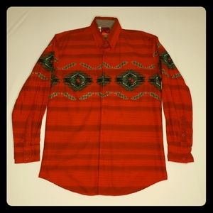Vintage 70s Aztec Western Shirt